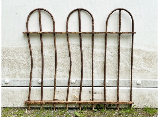 An Antique French Wrought Iron Garden Fence Piece
