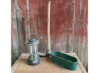 Camping Lantern, Pick Axe, And More Outdoor