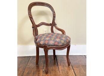 A Victorian Round Back Parlor Chair