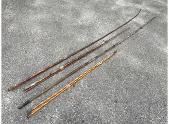Antique Bamboo Fishing Poles, Deep Sea And More