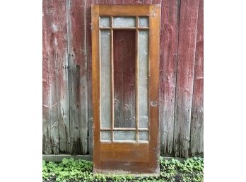 An Antique Oak Craftsman Door