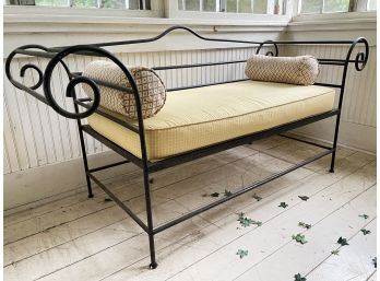 A Fine Quality Wrought Iron Settee