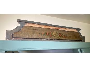 An Antique Tole Painted Architectural Cornice