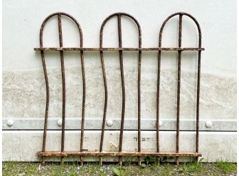 An Antique French Wrought Iron Garden Fence Piece