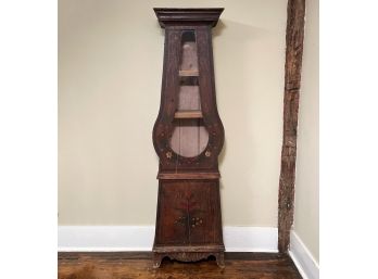 An Antique Swedish Grandfather Clock Case (AS IS)