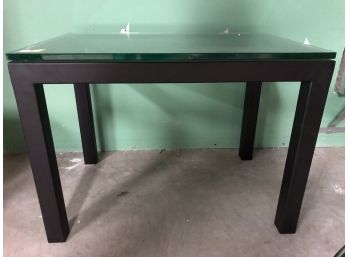 Scandinavian Style End Table - Very Thick Glass!