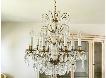 A Fabulous Vintage Crystal Chandelier