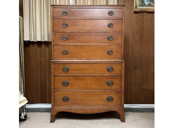 A Vintage Hardwood Chest Of Drawers