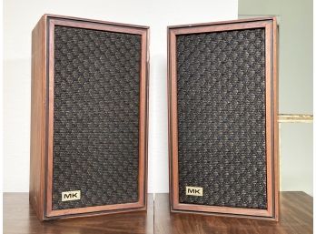 A Pair Of Vintage Speakers By MK