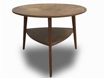A Mid Century Modern Inlaid Oak Occasional Table