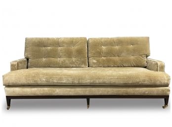 A Modern Sofa In Tufted Velvet