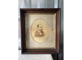 Vintage Beautiful Wood Frame With Photograph