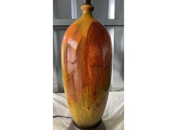 Vintage Tall Pottery Lamp Very