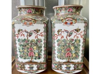 Hand Painted Oriental Vessels With Nice  Design