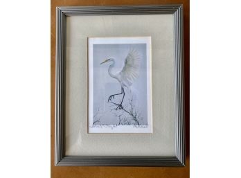 White Flight By Nancy West Pencil Signed