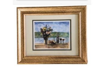 'Paradise' Signed Watercolor By Artist Michael Eberhardt