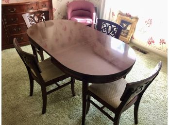 Cherry Dining Table And 4 Chairs