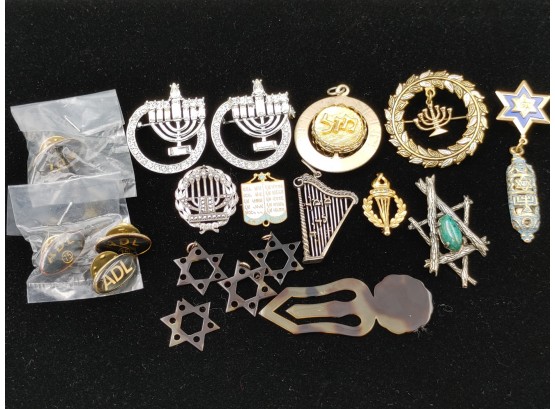 Lot Of Judaica Jewelry