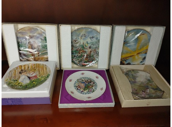 Lot Of 6 Assorted Porcelain Collector's Plates