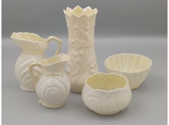 Lot Of  Belleek Neptune/Shell & Lily Of The Valley Irish China