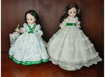 Pair Of 1965 Madame Alexander 'Gone With The Wind' Scarlett O'Hara Dolls