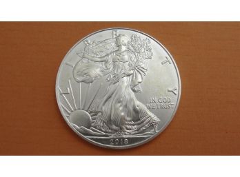 2018 US Silver Eagle 1 Troy Ounce .999 Fine Silver Coin