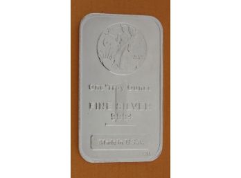 1 Ounce .999 Fine Silver Bar - Highland Mint Walking Liberty