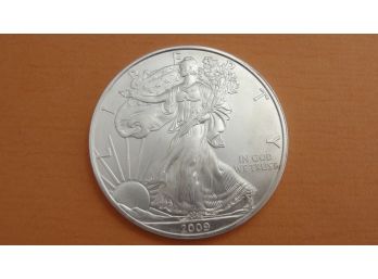 2009 US Silver Eagle 1 Troy Ounce .999 Fine Silver Coin