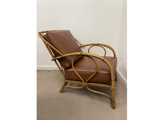 Boho Chic Vintage Bamboo Rattan Lounge Chair