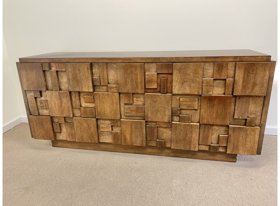 AWESOME Mid Century Lane Furntiure Staccato Brutalist Style Long Dresser