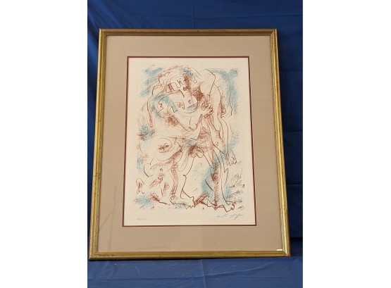 Signed Andre Masson 'Untitled' Paris 1966 Lithograph From The Deluxe Edition Of Flight Portfolio
