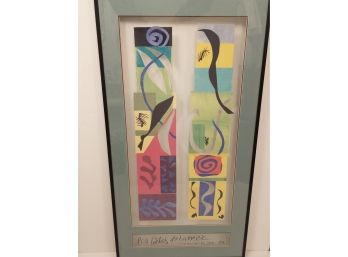 Beast's Of The Sea Homage To Matisse 50's Modernist Abstract Art MCM