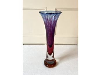 Stunning Blown Glass Vase Signed And Numbered By Young & Constantin