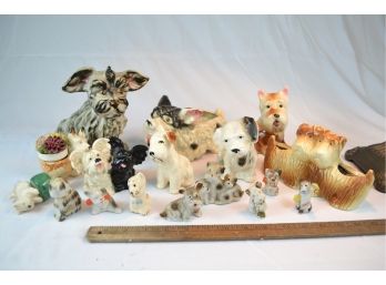 Lot 2 Of Ceramic Dog Figurines