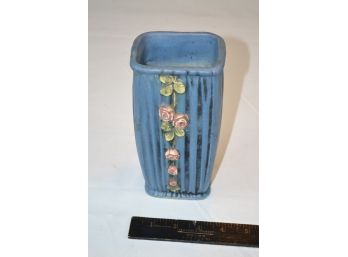 Weller Blue Drapery Vase