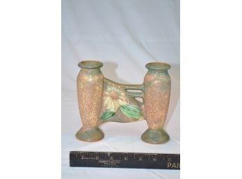 Roseville Dahlrose Double Vase