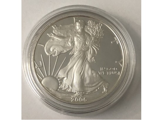2006 Proof Silver Eagle With  COA  In Original Box