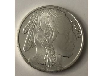 One Half Ounce .999 Fine Silver Buffalo Round (Mint)