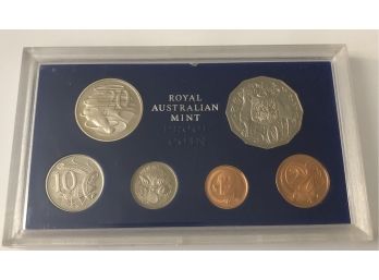 1980 Royal Australian Mint Six Coin Proof Set In Special Case