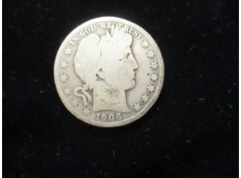 U.S. 1906 D Silver Barber Half Dollar