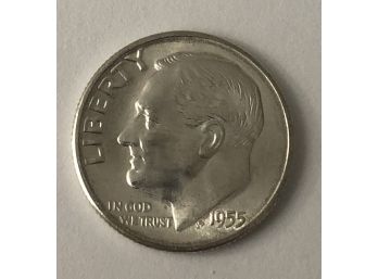 1955 S Roosevelt Dime (MS 65 Quality)