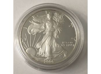 2006 Proof Silver Eagle With  COA  In Original Box