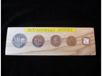 5 Coin Ecuadorian Coin Set