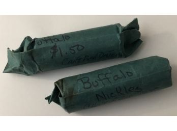 2 Rolls Of Buffalo Nickels