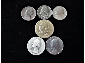 Eclectic Group Of U.S. Coins Including Silver Washington Quarter