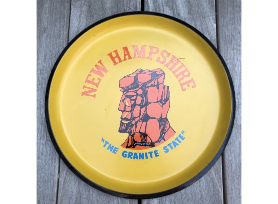Vintage Plastic Nanco New Hampshire Tray Of The Old Man Of The Mountain