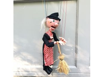 Vintage Pelham Puppets Witch Or Hag Marionette Made In Great Britain