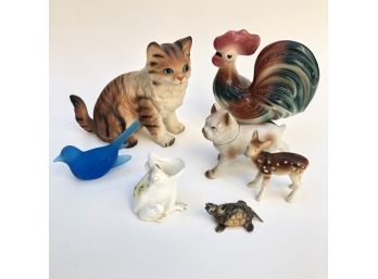 Lot Of Vintage Antique Mid Century Animal Figurines