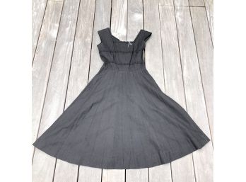 Vintage 1950s Black Dress By Betty Hartford Size Medium