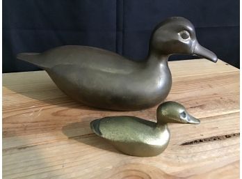 Brass Ducks, Set Of 2